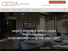 Tablet Screenshot of cedia.org