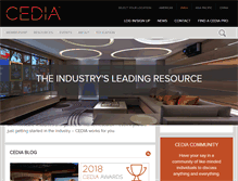 Tablet Screenshot of cedia.co.uk
