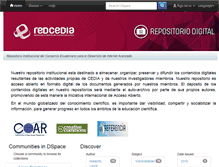 Tablet Screenshot of dspace.cedia.org.ec
